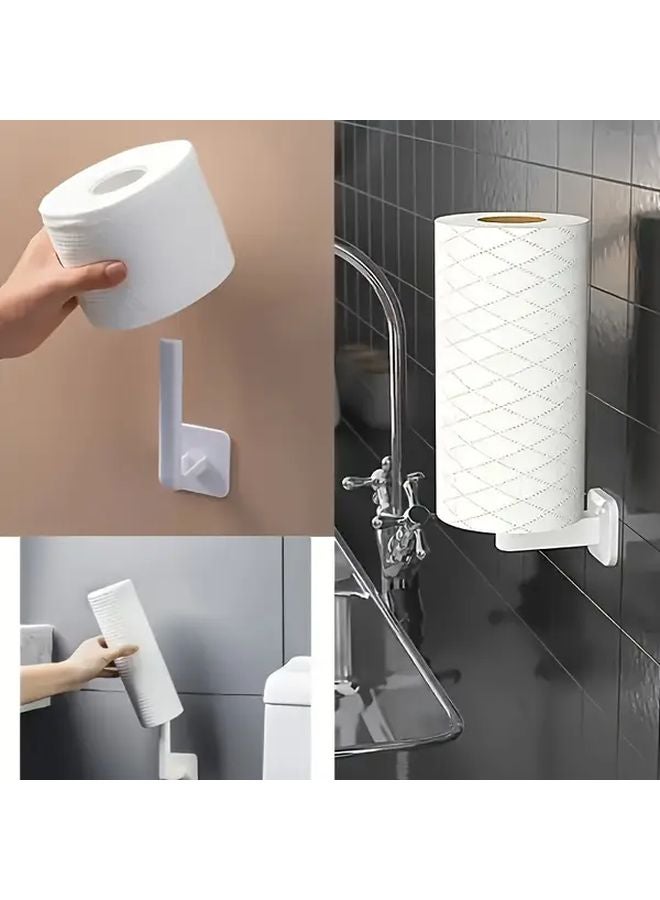 Multi Functional L Shaped Hook No Drilling Required Space Saving PP Plastic Organizer For Kitchen Bathroom Mixed Color - Image 5