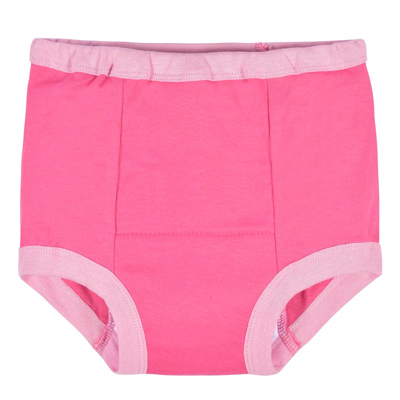 Gerber Baby Girls Infant Toddler 4 Pack Potty Training Pants Underwear Rainbow Turquoise and Pink 2T - Image 5