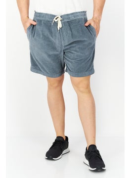 PERRY ELLIS Men Drawstring Corduroy Short, Dark Green  - Image 1