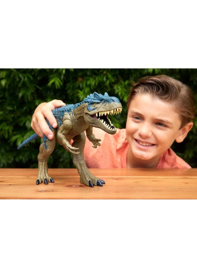 Mattel Games Mattel Jurassic World Ruthless Rampagin Allosaurus Dinosaur Toy with Attack Move & Roar Sound - Image 3