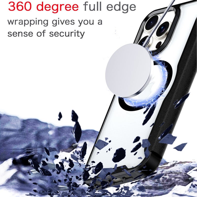 Suitable for Apple 17Promax Xunjia Magnetic Phone Case Iphone16E Flip Card Holder 14Pro Protective Leather Case - Image 3