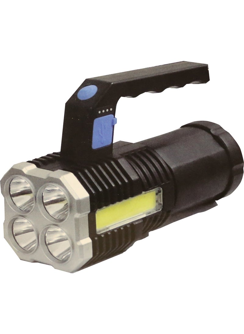 POLICE PS-353 Rechargeable Flashlight with Side Lighting Light  - Image 1