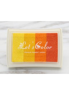 Generic Korean Creative Stationery DIY Gradient Ink Pad 4-Color yellowing 