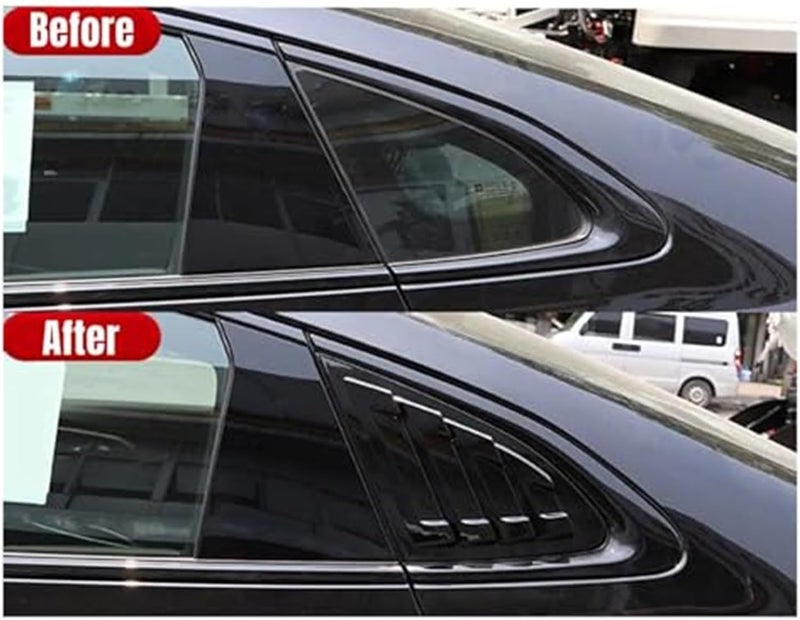 QASULER Car Rear Louver Trim Sticker for Chevrolet Malibu - Image 2
