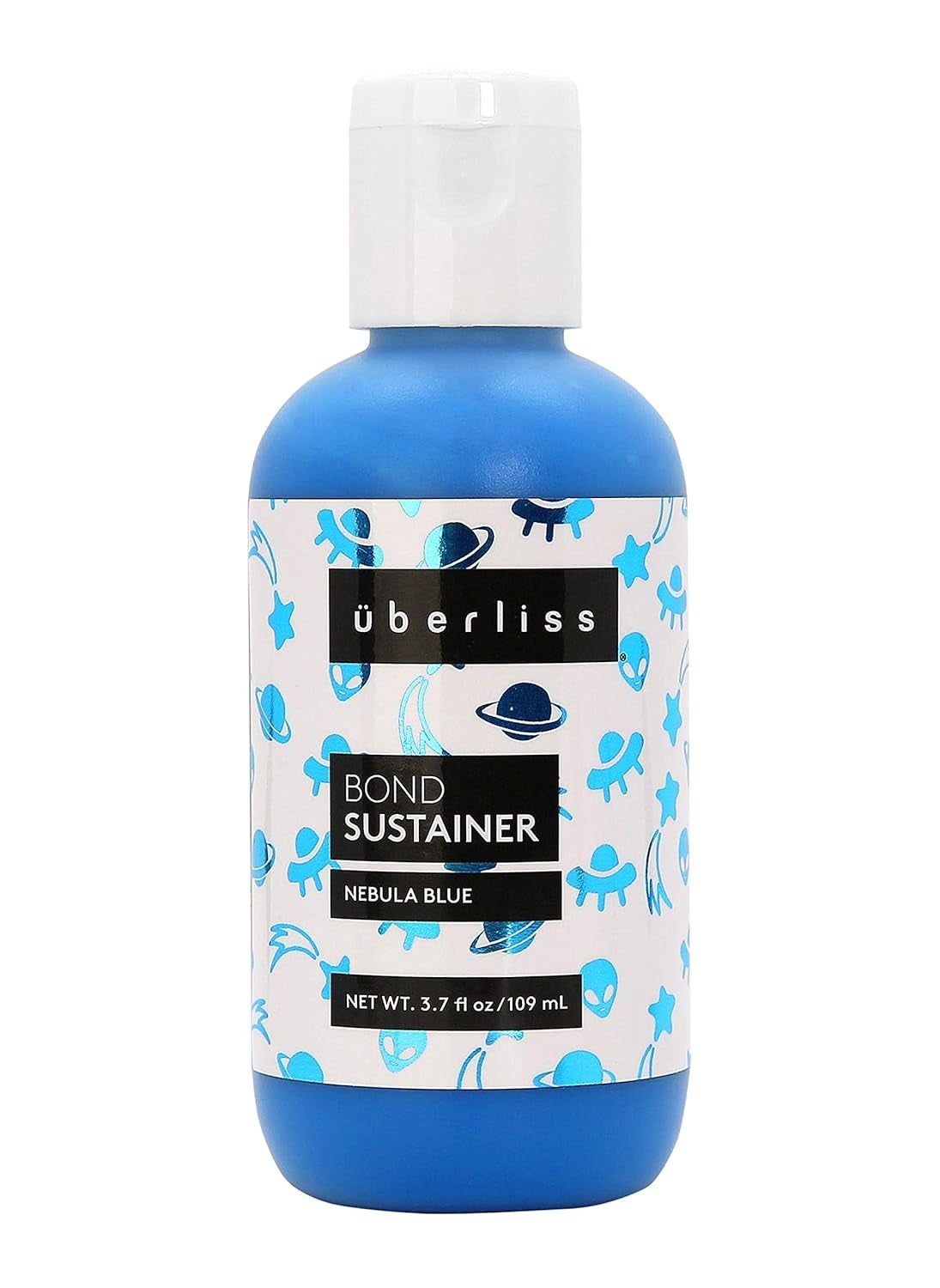 UBERLISS Bond Sustainer Color Neon Nebula Blue 37oz Bond  Semi Permanent Direct Dye  Color Depositing Mask  Rebuild Broken Bonds  For Healthy Hair 