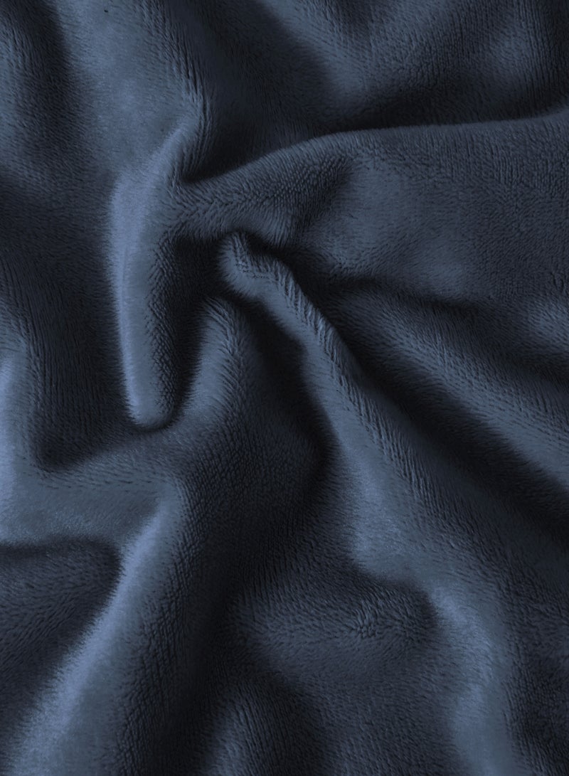 Master Home Textile Velvet Fitted Sheet Set, Queen Size - 3PCS,Fits 160 x 200 cm Bed, Soft & Cozy - Image 3