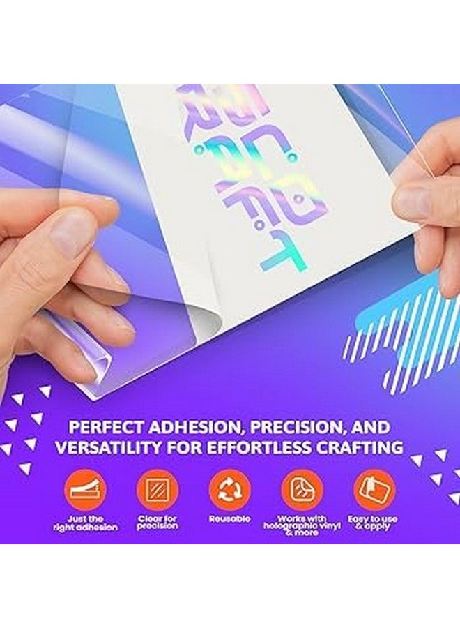 Timetech 12" Roll Clear TransferTape w/Grid for Adhesive Vinyl | Vinyl Transfer Tape for Cricut, Silhouette, Cameo. Application Paper Transfer Tape Rolls (12" x 15ft) - Image 4