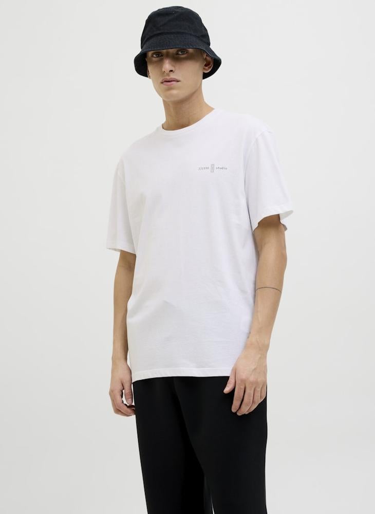 JACK & JONES Jjjayce Chest Print Crew Neck T-Shirt  - Image 1