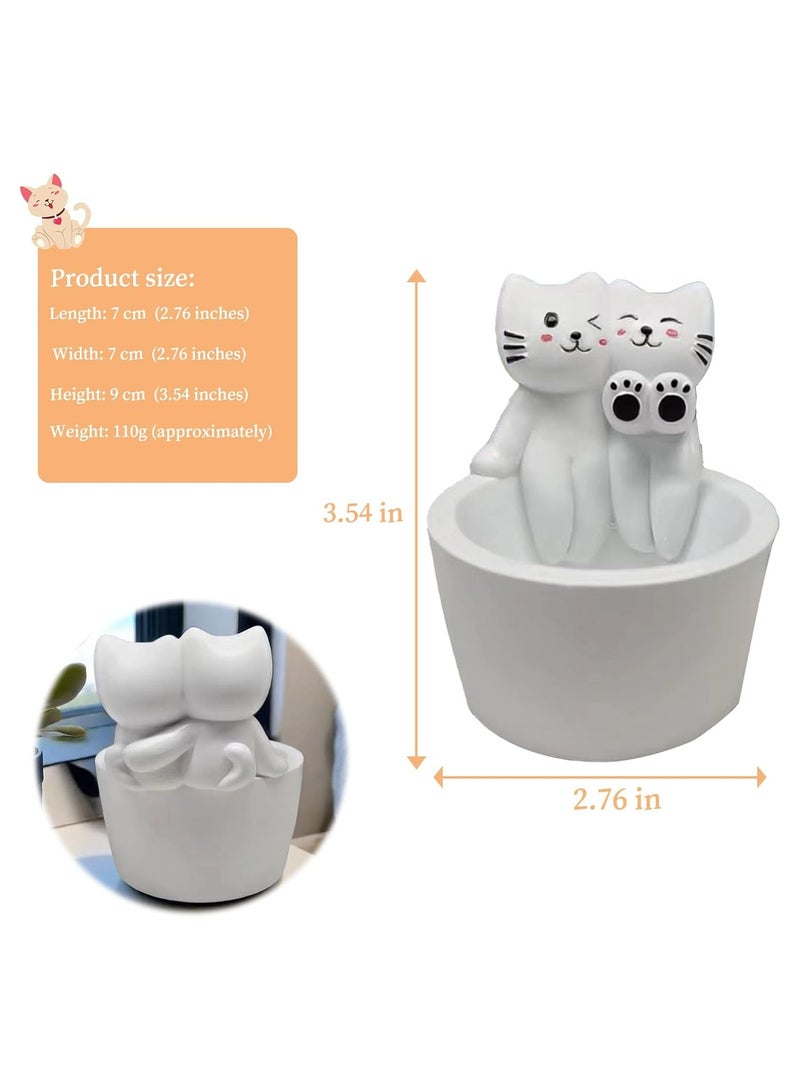 general Cat candlesticks, cartoon kitten candlesticks, cat hand warmer candlesticks, girl gifts, cat lover gift candlestick decorations - Image 4