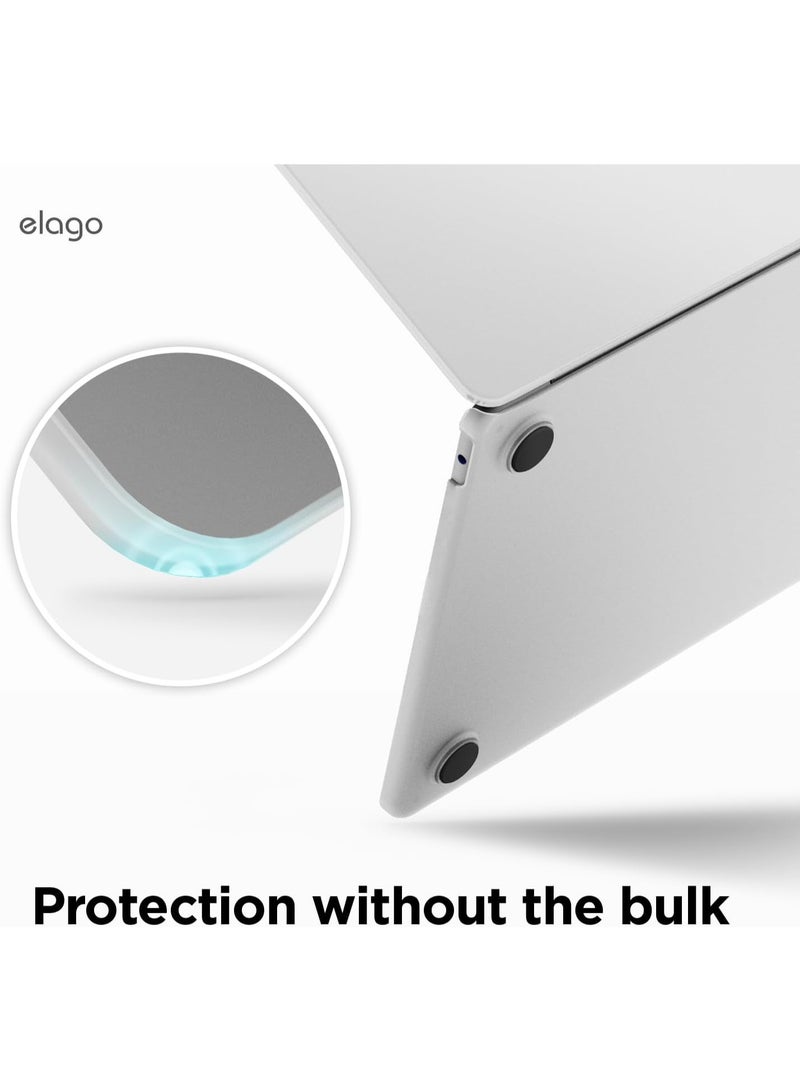 Elago Slim Hard for Macbook Air Case Cover 15-inch M4 A3241 (2025) / M3 A3114 (2024) / M2 A2941(2022) Ultra Slim & Full Protection - Frosted Clear - Image 5