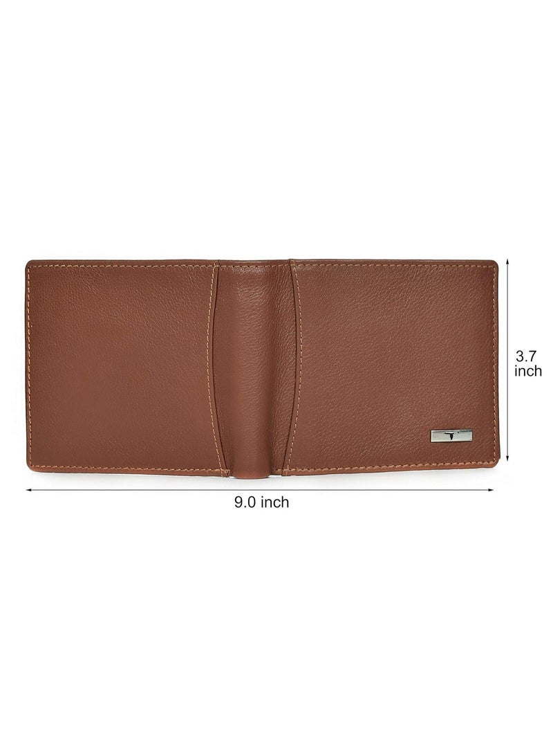 Urban Forest Oliver Redwood Light Brown Leather Wallet for Men, 6 Card Slot - Image 5