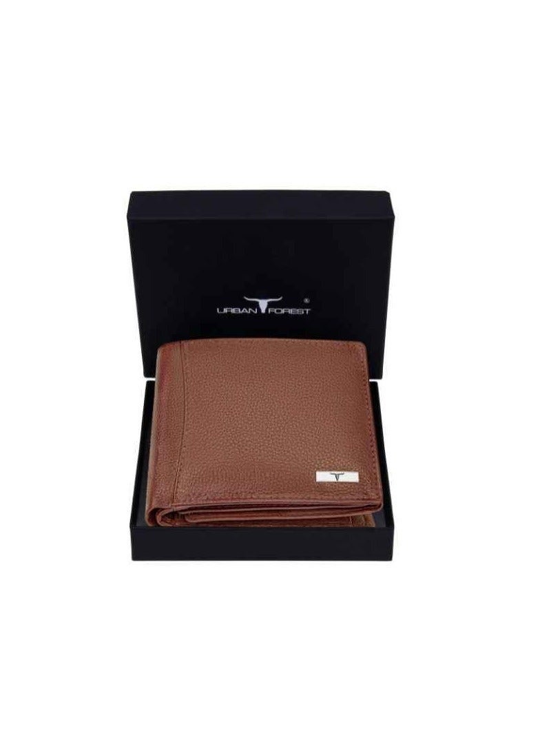 Urban Forest Oliver Redwood Light Brown Leather Wallet for Men, 6 Card Slot - Image 1