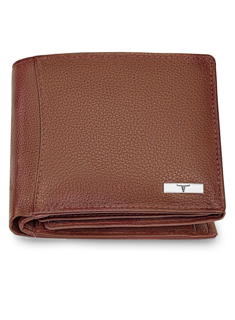 Urban Forest Oliver Redwood Light Brown Leather Wallet for Men, 6 Card Slot - Image 2