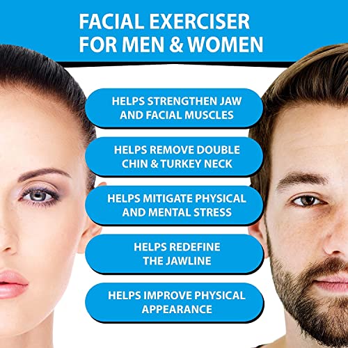PARVY Jawline Exerciser, Face Trainer, Double Chin Reducer Face Shaper jaw exerciser Shaper Tone Your Neck & Face, Look Younger and Healthier - Helps Reduce Stress and Cravings (1Pcs) (Multicolor) - Image 5