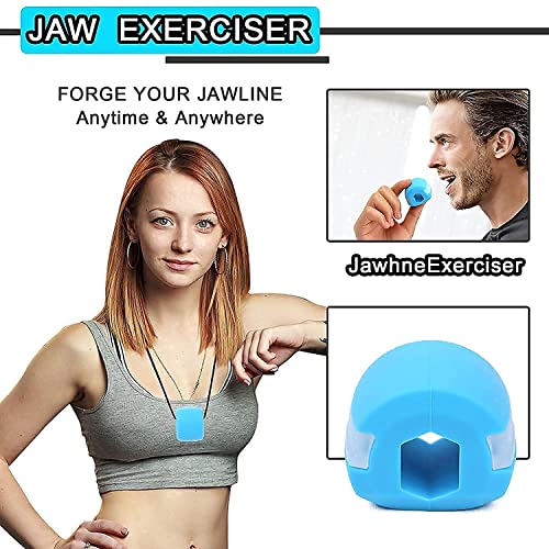 PARVY Jawline Exerciser, Face Trainer, Double Chin Reducer Face Shaper jaw exerciser Shaper Tone Your Neck & Face, Look Younger and Healthier - Helps Reduce Stress and Cravings (1Pcs) (Multicolor) - Image 3
