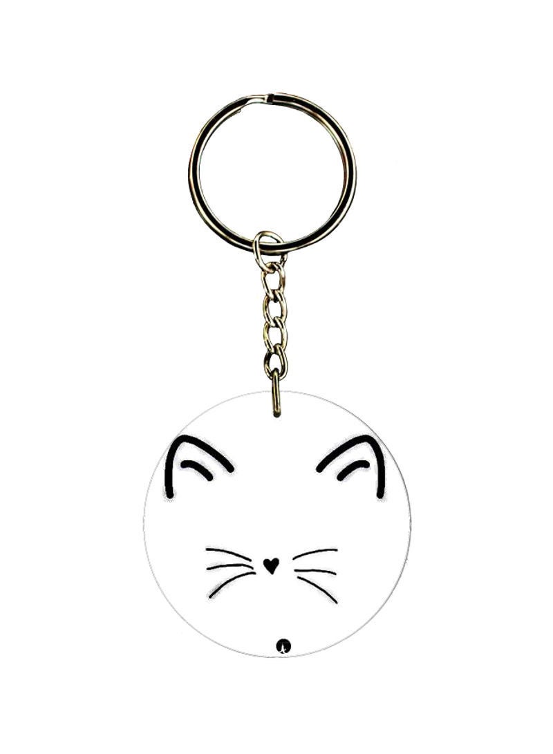 RKN Cat Printed keychain