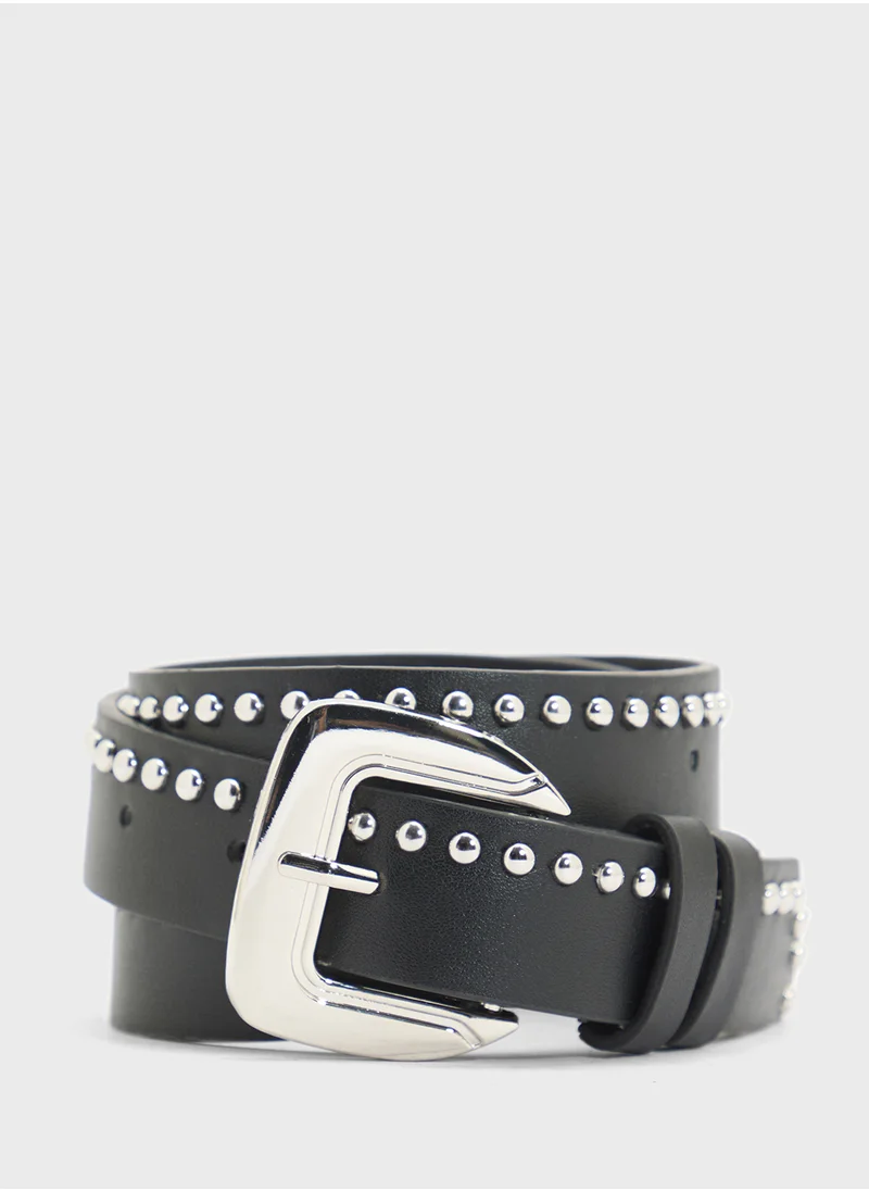 Ginger Stud Detail Belt