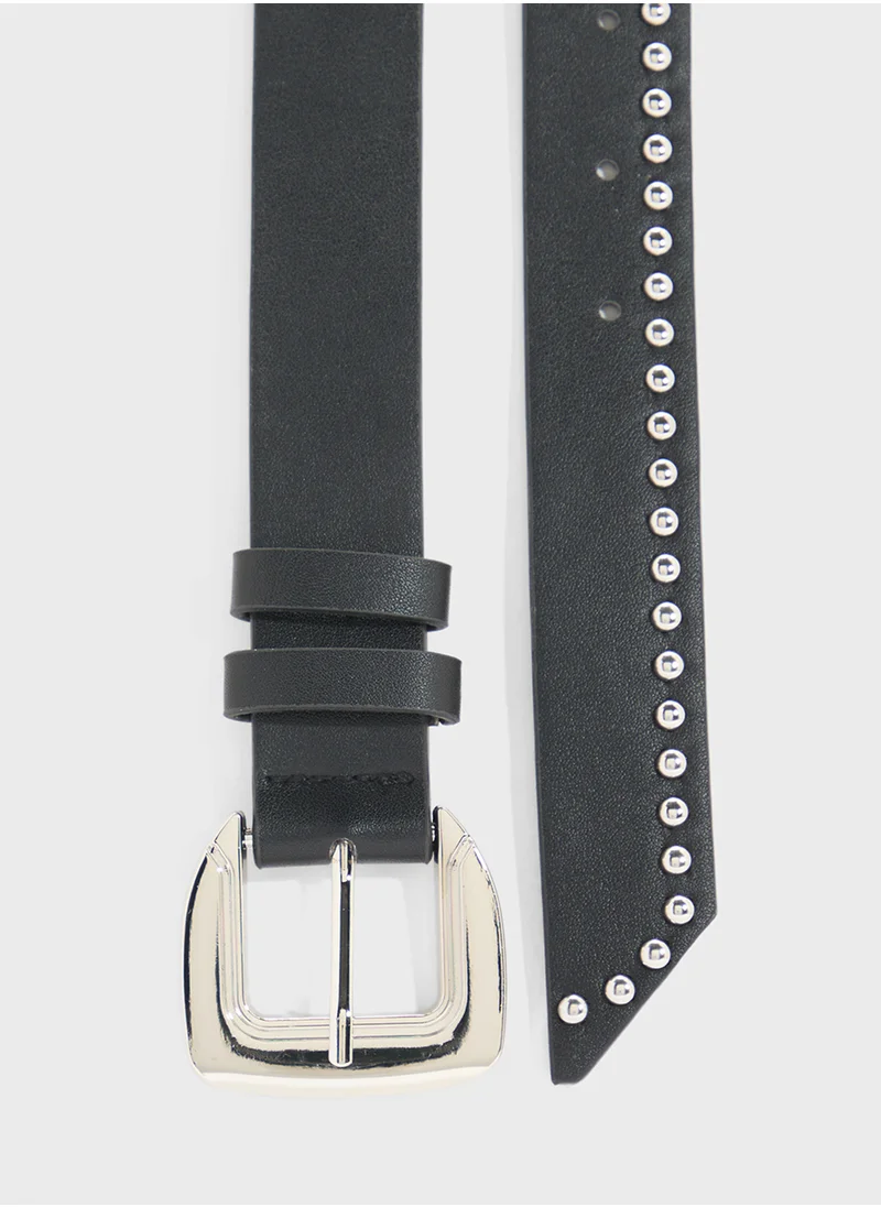 Ginger Stud Detail Belt
