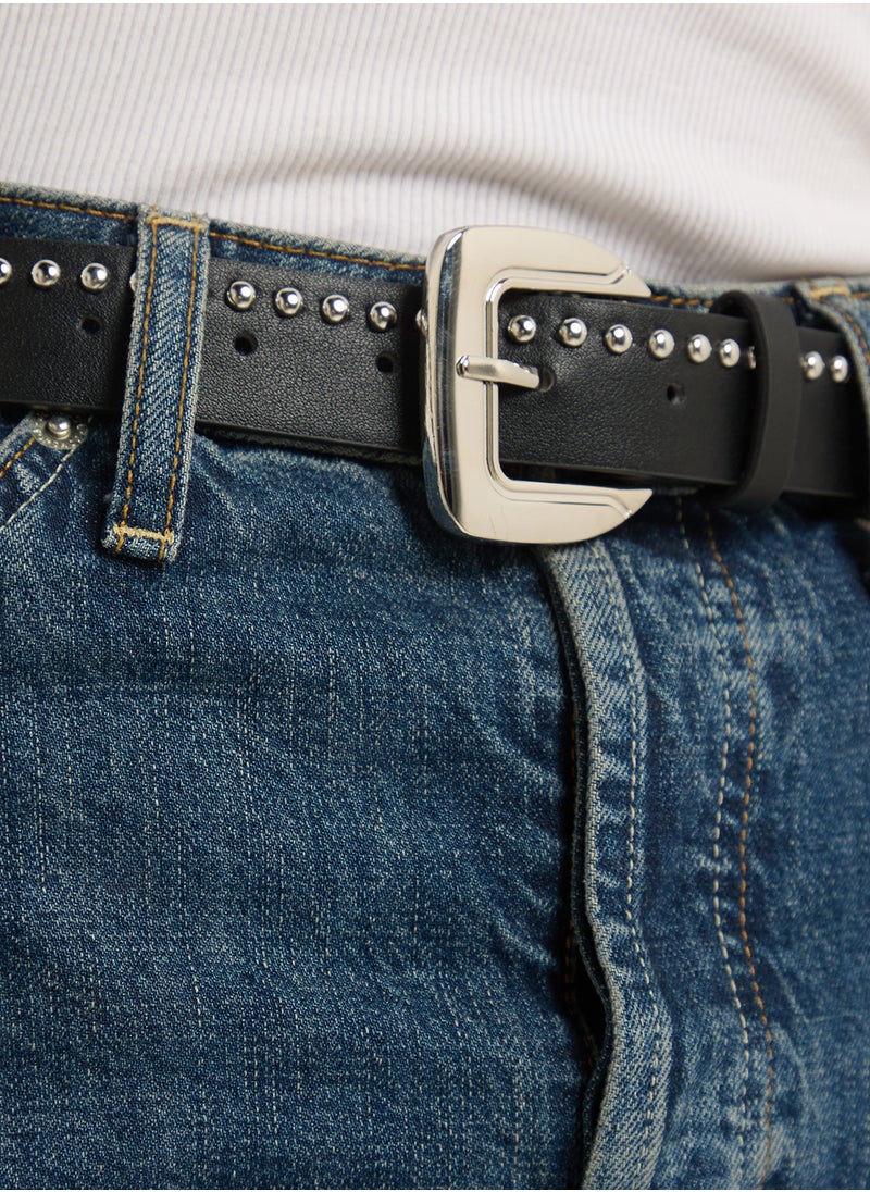 Ginger Stud Detail Belt  - Image 4