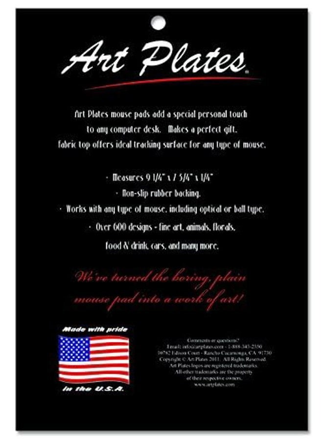 Art Plates Books In Library - Mouse Pad - By Art Plates - Image 2