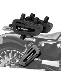 Generic Motorcycle Tail Bag Saddle Bags Tool Bag EVA Waterproof Bike Frame Bag Hard Shell Side Motorcycle Storage Bag Hanging Bag Seat Tube Cycling Accessories packge 2Pcs  - Image 1