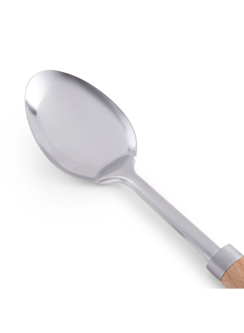 Pan Home Natura Solid Spoon 31.5x7cm - Natural - Image 4