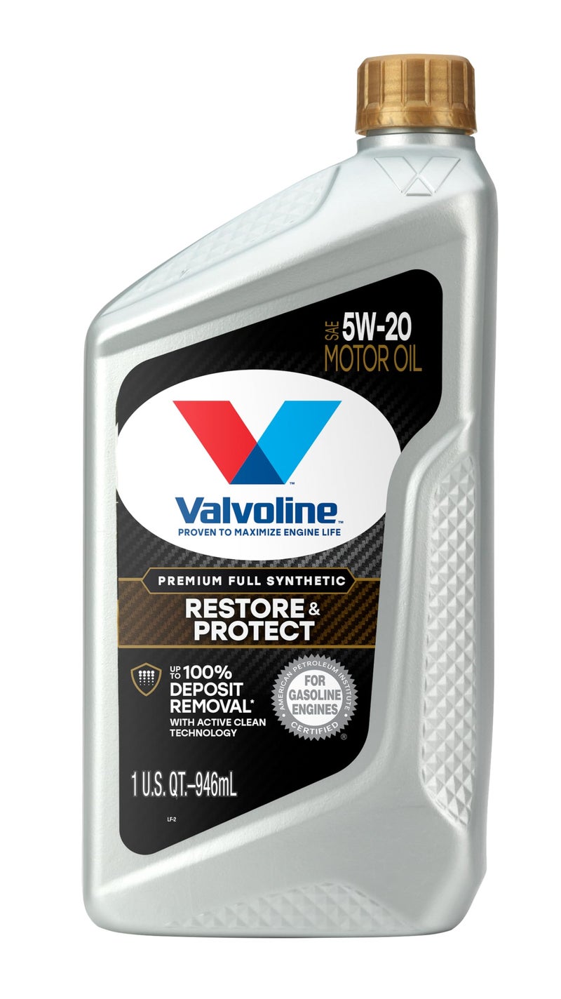 Valvoline Restore Protect Full Synthetic 5W20 Motor Oil 1 Quart - Image 2
