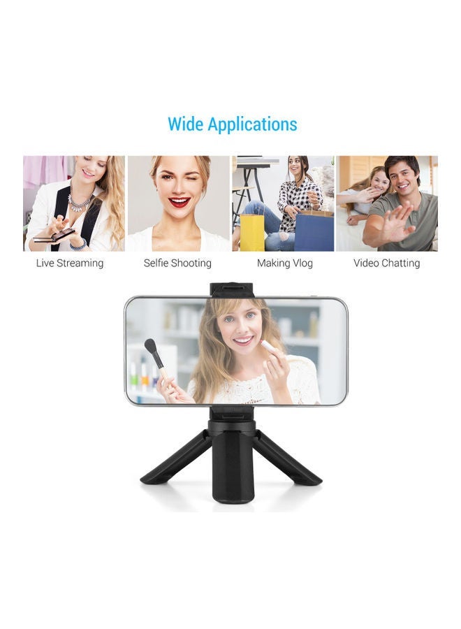 NIBEMINENT Mini Smartphone Holder With Foldable Tripod Design Black  - Image 2