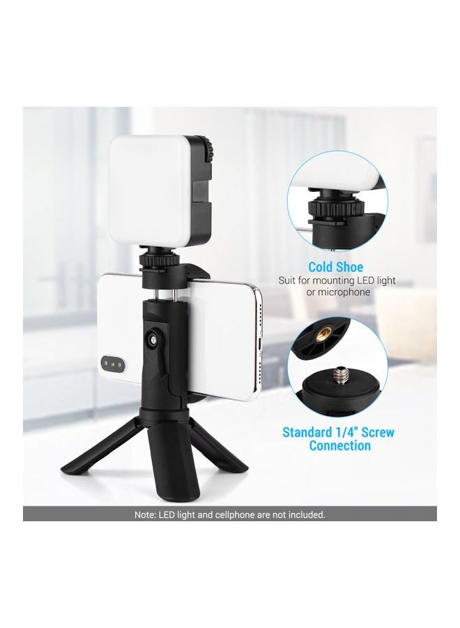 NIBEMINENT Mini Smartphone Holder With Foldable Tripod Design Black  - Image 4