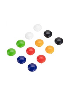 Deli 12-Piece Round Magnets 20mm Assorted Colours  - Image 5