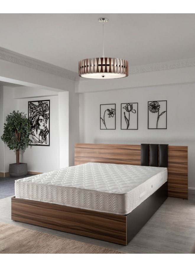 Smart Furniture Mattress Premium Rest White Cotton Bonnell Spring 160*195*23.  - Image 1