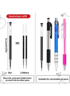Y&D Pen Refills Black Ink 6 Pieces, 0.5mm Fine Point Refills, BallPoints for Daily Work Writing School Office Supplies  - Image 2