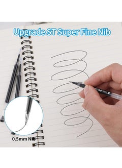 Y&D Pen Refills Black Ink 6 Pieces, 0.5mm Fine Point Refills, BallPoints for Daily Work Writing School Office Supplies  - Image 3