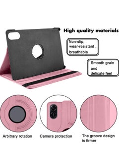 Best Choice Products For Honor Pad X9 Case,360 Degree Rotating Multi Angle Viewing Folio Stand Cases with Auto Sleep/Wake for Honor Pad X9,Pink  - Image 3