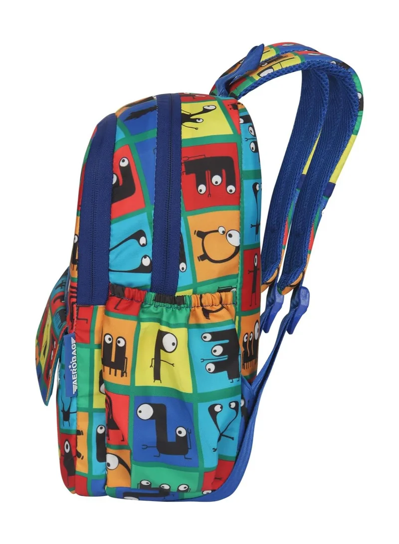 AEROBAG AEROBAG Checkers 17 Ltrs Digital print/Navy Blue Play Group | Preschool | Picnic | Nursery | Birthday Bag For Baby | Kids | Boys & Girls