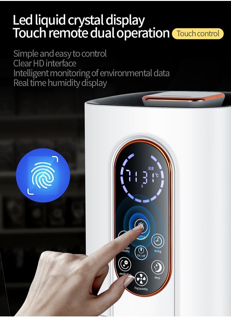 ET-LIFE - Humidifier for Bedroom Large Room, 9L Ultrasonic Humidifier Warm and Cool Mist Top Fill Last Up to 30H Large Humidifier with Remote, for Baby, Home, Office and Plant - Image 1