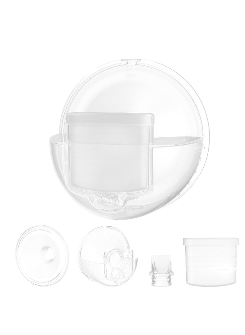 Paruu P10 Full Set Collector Cup, Original Breast Pump Parts, Wearable Breast Pump Replacement Accessories, 1 Set - Image 1
