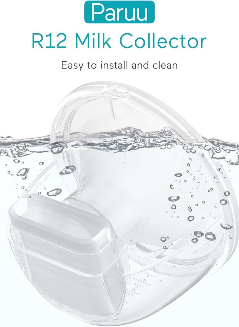 Paruu P10 Full Set Collector Cup, Original Breast Pump Parts, Wearable Breast Pump Replacement Accessories, 1 Set - Image 3