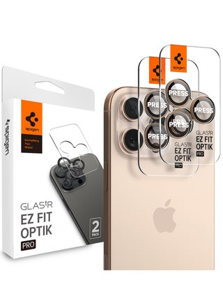 GLAStR EZ-Fit Optik PRO Camera Lens Protector [2 PACK] for iPhone 16 Pro Max and iPhone 16 Pro - Desert Titanium - pzsku/ZD9BA05DE0C6851261D96Z/45/_/1726747909/b27b1e0b-300f-4d91-ad02-072a32d305bf
