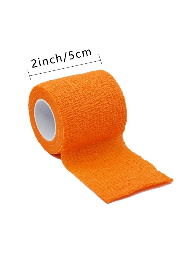 JiuAn 12 Pcs Self Adhesive Bandage Breathable Cohesive Bandage Wrap Rolls Elastic Self-Adherent Tape for Stretch Athletic, Sports, Wrist, Ankle - Image 5