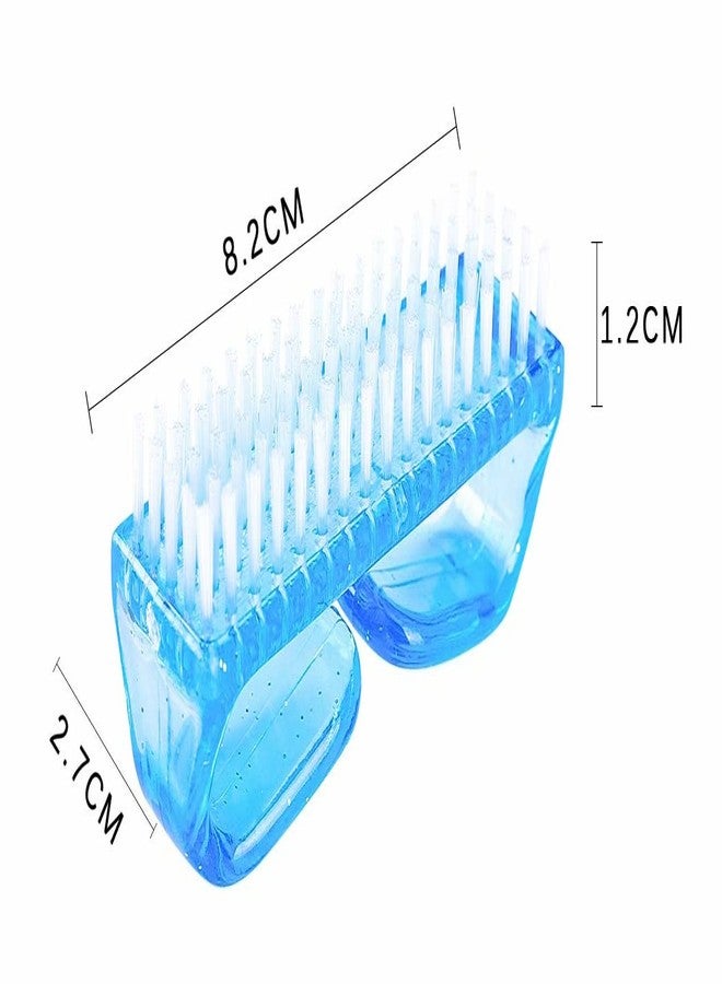 MEPOINT 3 Pcs Handle Grip Nail Brush Fingernail Cleaner Pedicure Scrub Foot Brushes Toes Cleaning Tool Kit Multicolor (PACK OF 3) - Image 2