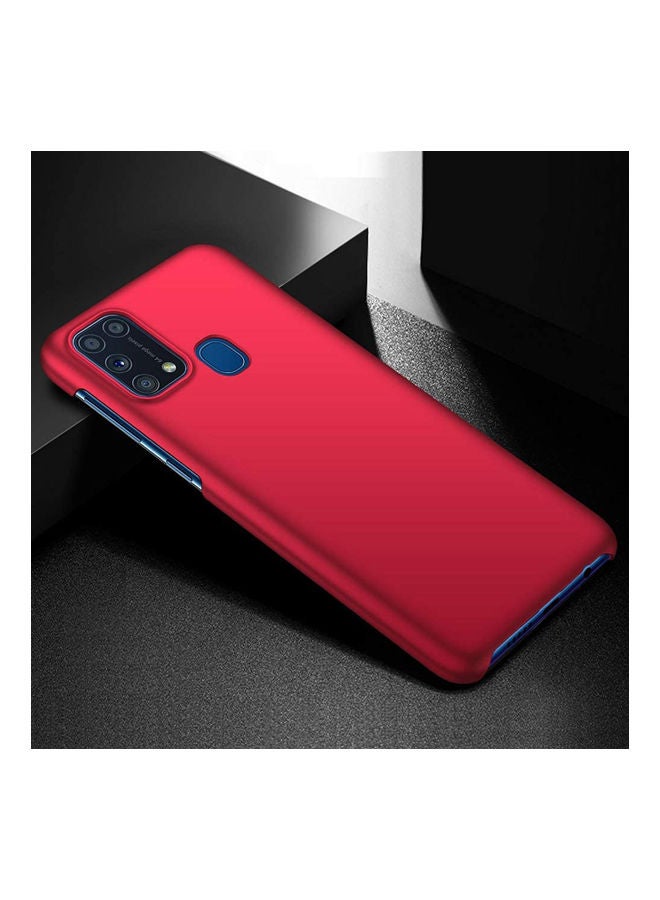 NIBEMINENT [Ultrathin] Minimalist Slim Protective Phone Case Back Cover For Samsung Galaxy M31 Red - Image 2