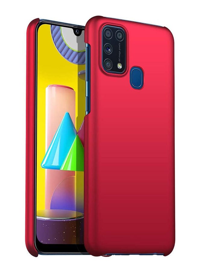 NIBEMINENT [Ultrathin] Minimalist Slim Protective Phone Case Back Cover For Samsung Galaxy M31 Red - Image 1