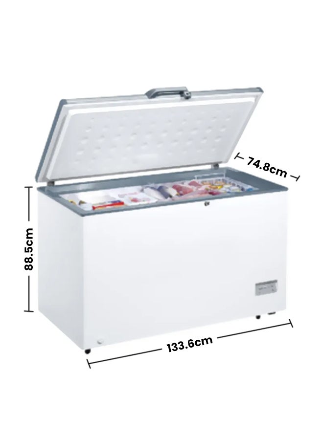 سوبر جنرال مجمد أفقي 450 L SGF444HM أبيض/ رمادي - Image 2