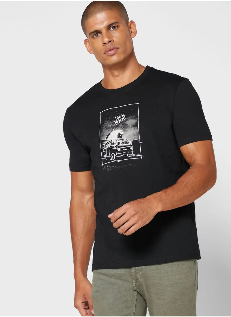 Reserved Graphic Crew Neck T-Shirt