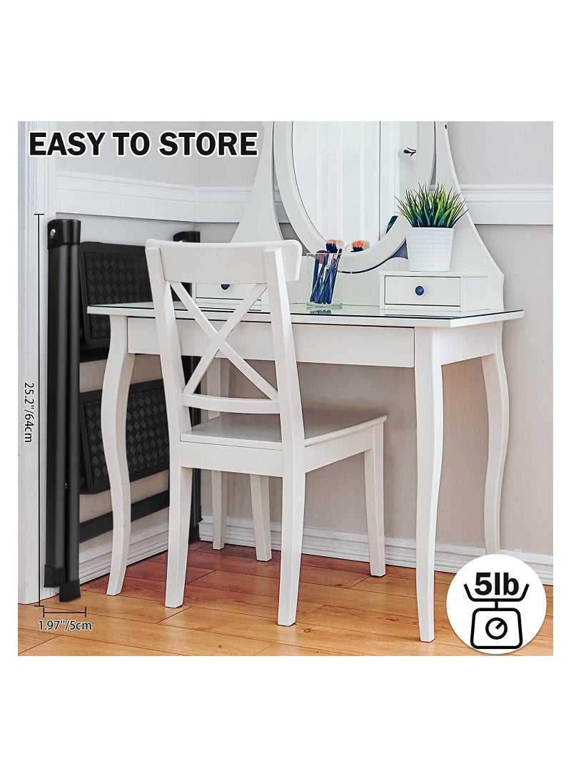 2 Steps Ladder Metal Folding Step Stool And Wide Pedal Light weight Portable Multi Use Stepladder For Home And Kitchen Use Space Saving - Image 3