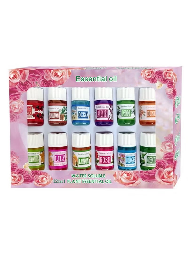 Pack Of 12 Humidifier Essential Oil Multi Scented Multicolor 3ml - Image 1