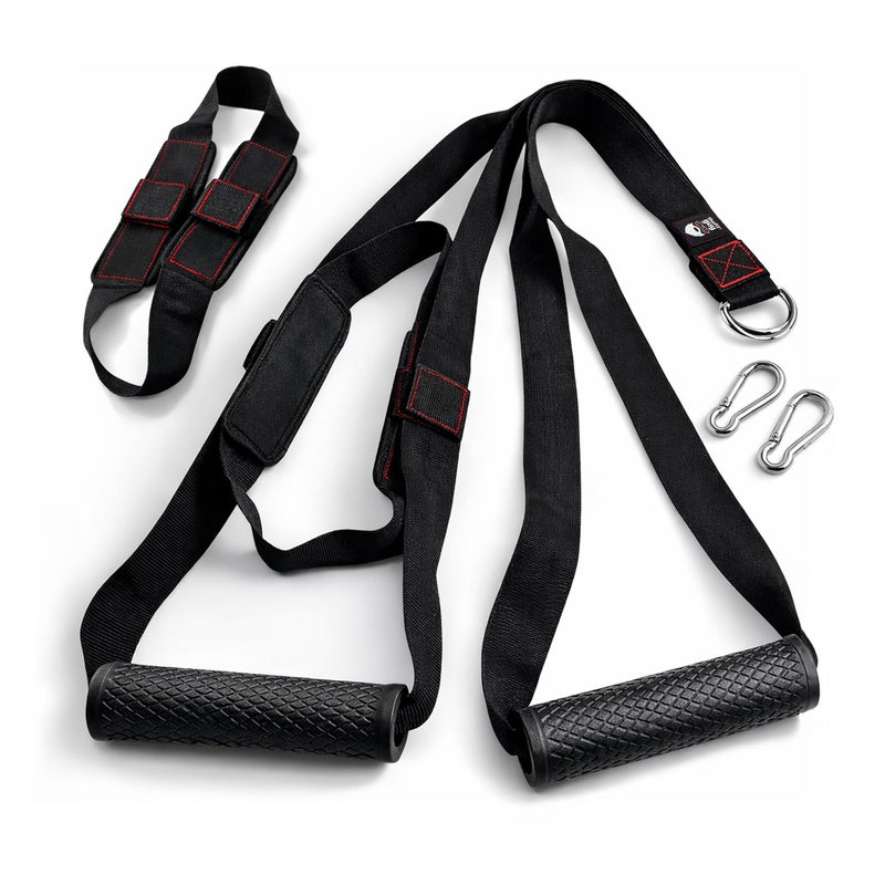 THEFITGUY Power Push Handles - for Chest Press with Cable Machines, Natural Forward Press Motion, No Cable Rub, Horizontal or Vertical Grip, Full Range of Motion â€“ for Pulleys, Smart Gyms, Home & Gym - Image 1