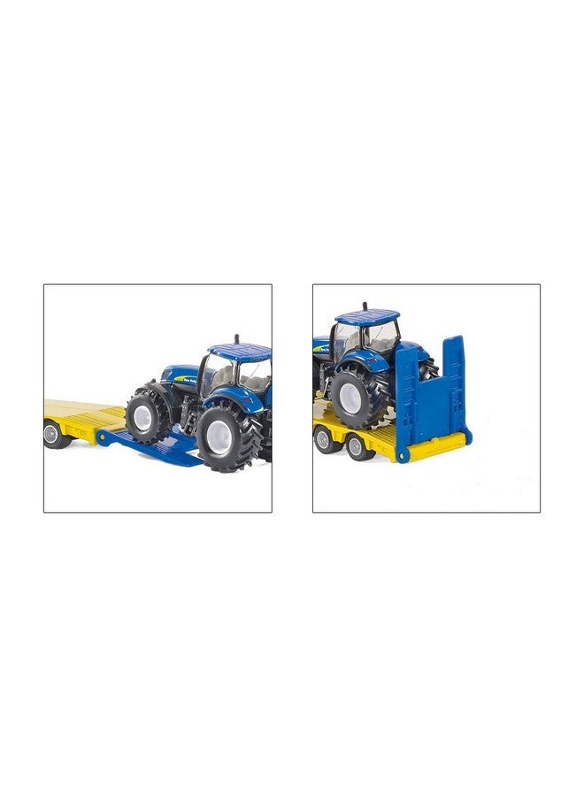 Siku Siku 1805, Lorry with New Holland Tractors, 1:87, Metal/Plastic, Yellow/Blue, Multifunctional  - Image 3