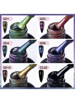 Mobray 9Pcs 9D Cat Eye Gel Nail Polish Set,Cateye Gel Polish Use for Professional Salon Kit,Universal for All Seasons Gel Nail Polish Soak Off UV LED DIY Nail Art Home Gifts  - Image 2